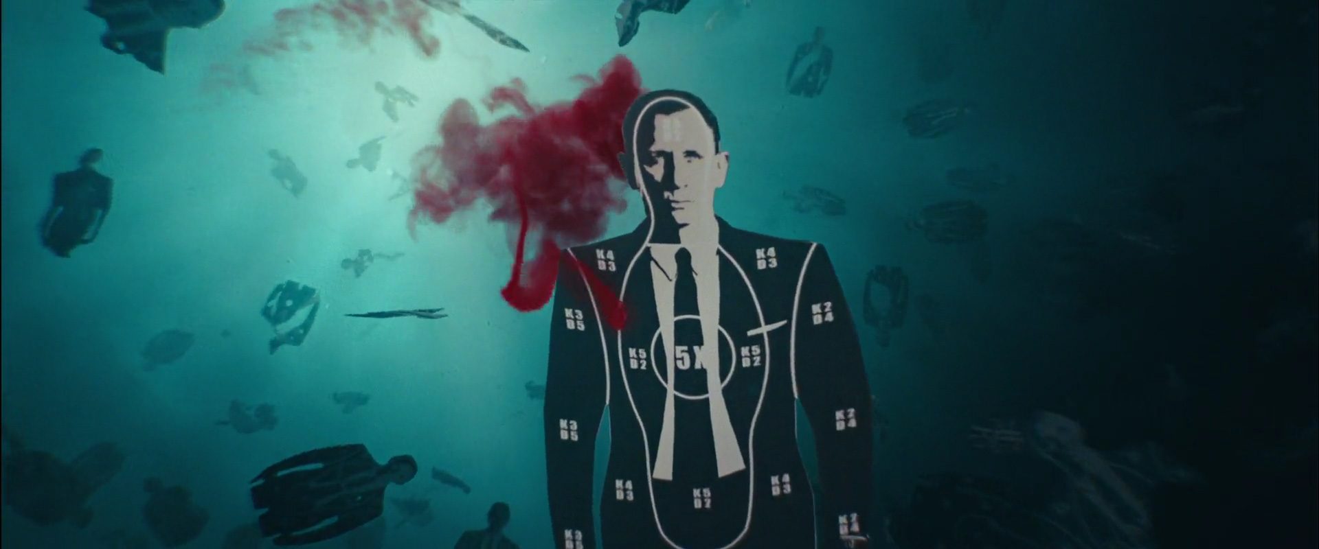 Szene aus der Titelsequenz von James Bond 007 - Skyfall Titelsequenz