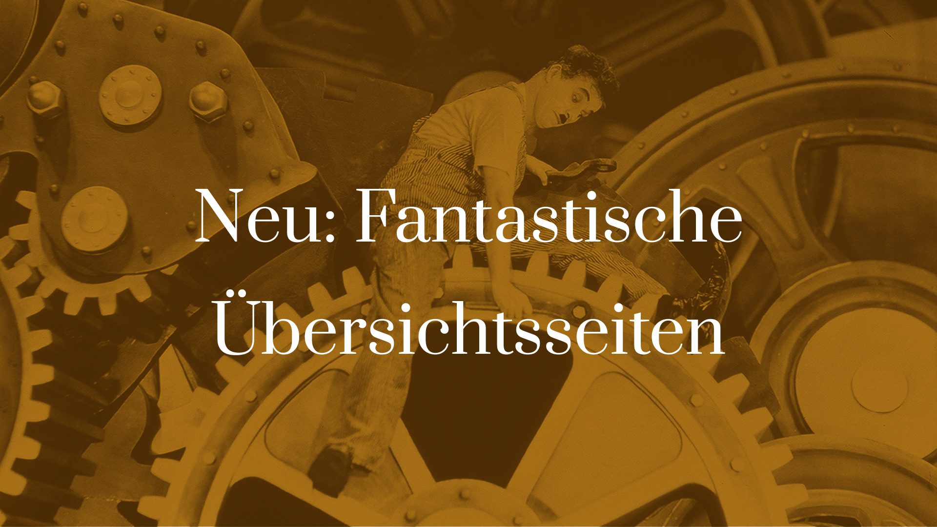 Titelbild zu Neu - fantastische Übersichtsseiten