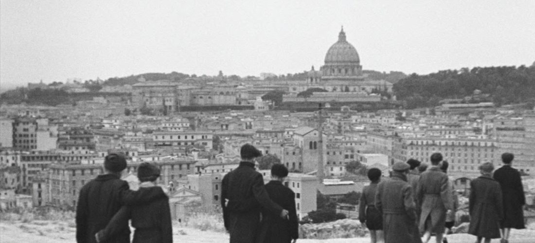 Filmszene aus Rom, offene Stadt